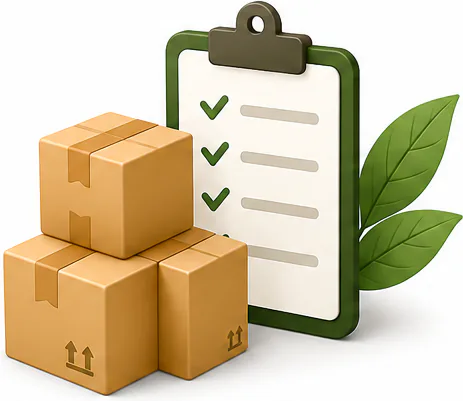 Packages and inventory checklist